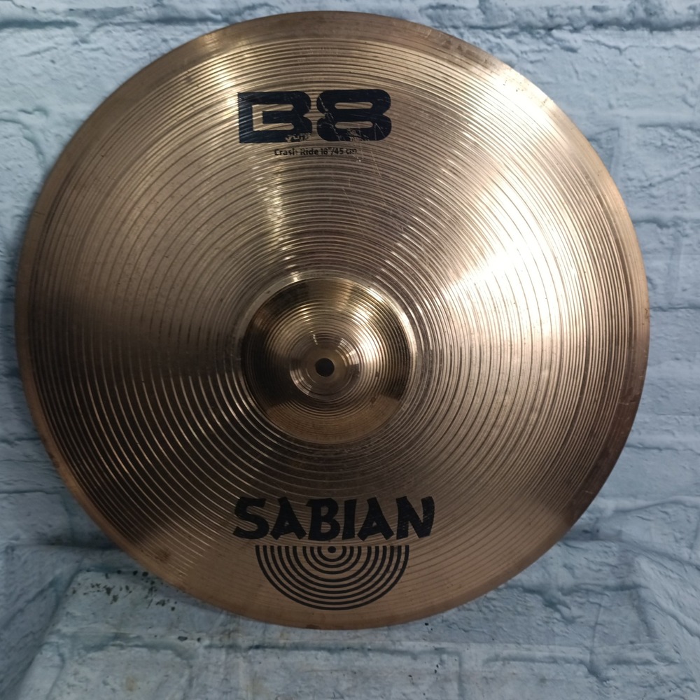 Sabian B8 18 Inch Crash Ride Cymbal 45cm Bronze Drum Set Percussion